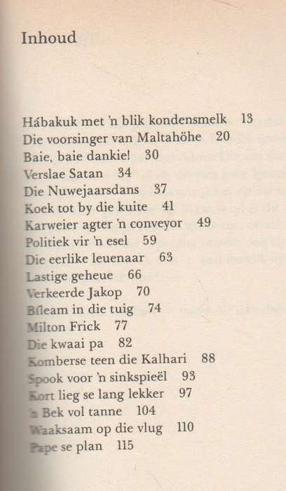 PROFEET MET KONDENSMELK, VERTELLINGS 3 - JAN SPIES ( 3 DE DRUK 1988)