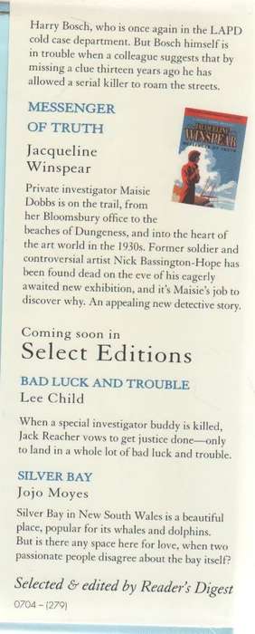 FOUR BOOKS IN ONE: FREDERICK FORSYTH, ROSIE THOMAS, MICHAEL CONNELLY AND JACQUELINE WINSPEAR
