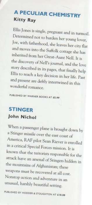 READER`S DIGEST: FOUR BOOKS IN ONE (DICK FRANCIS, JEFFREY DEAVER, KITTY RAY & JOHN NICOL)