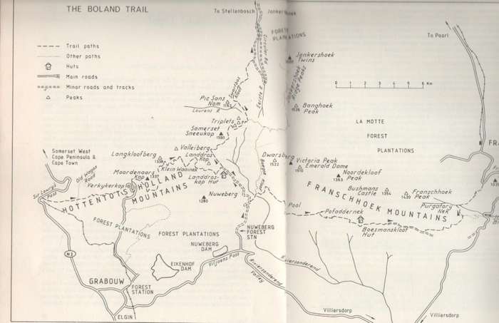 TRAILS AND WALKS IN THE SOUTHERN CAPE - JOSE BURMAN (1 ST PUBLISHED 1980)