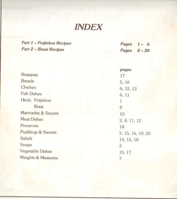 THE CALTEX POTJIEKOS AND BRAAI BOOK