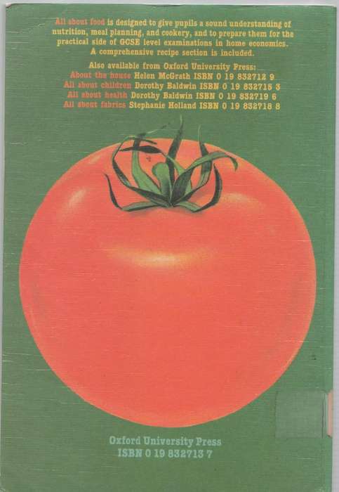 ALL ABOUT FOOD, PRACTICAL HOME ECONOMICS - HELEN MCGRATH (1982)