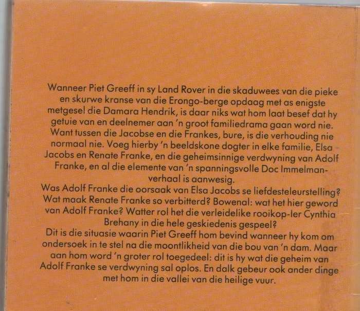 VALLEI VAN DIE HEILIGE VUUR - DOC IMMELMAN (2 DE UITGAWE 1993)