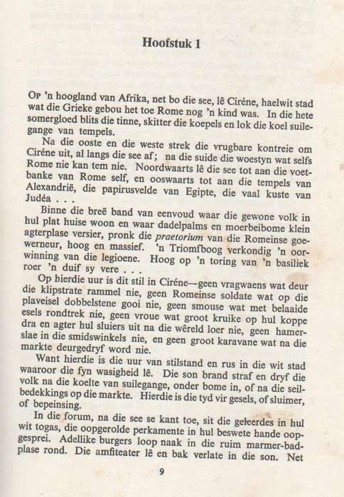MAN VAN CIRENE - F A VENTER (12 DE DRUK 1969)