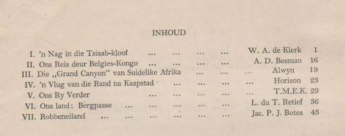 ONS REIS DEUR ONS LAND - EXCELSIORBOEKIES VI NR 9 (APB 1953)