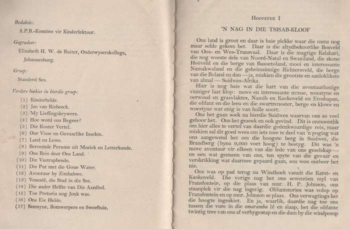 ONS REIS DEUR ONS LAND - EXCELSIORBOEKIES VI NR 9 (APB 1953)