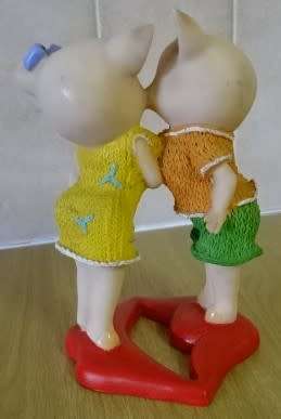 NAUGHTY PIGS COLLECTABLE ORNAMENTS