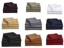 Luxury 4 Piece Bed Linen Set,Flat sheet,Fitted sheet and 2 x Pillowcases