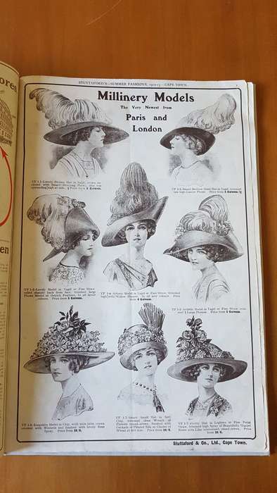 Stuttafords Catalogue Summer Fashions 1912. 1913. Complete and bound in cloth hardback.