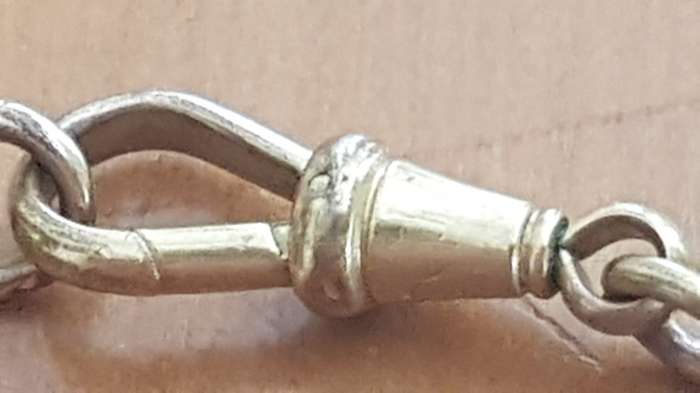 18ct Rolled Gold Chain Necklace with Working Clasp. Heavy, 18 grammes!