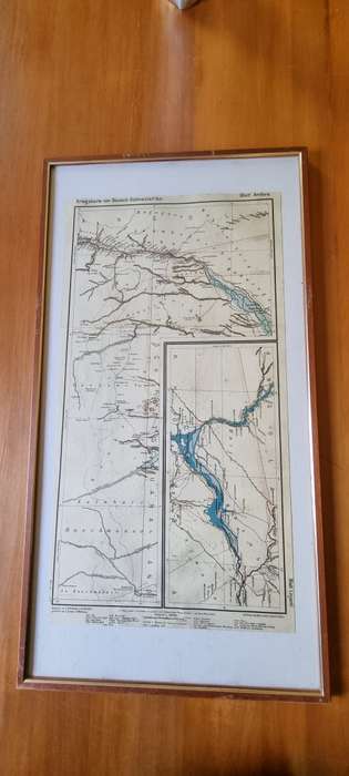 German 1904 War Map of Caprivi area, Kriegskarte von Deutsch-Sudwestafrika. 1987 National Archives