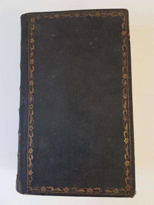 1780 BIBLE! Early Full Decorated Leather and signed by compilers+1828 interesting hand written note!