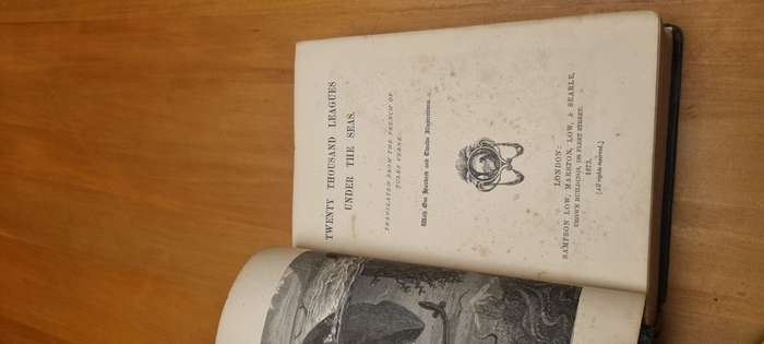 Twenty Thousand Leagues Under the Seas by Jules Verne, 1873 English First Edition