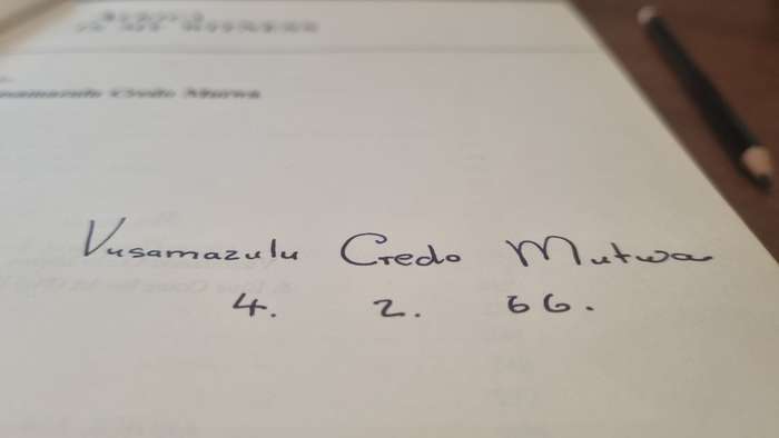 Africa Is My Witness. SIGNED AND DATED BY CREDO MUTWA
