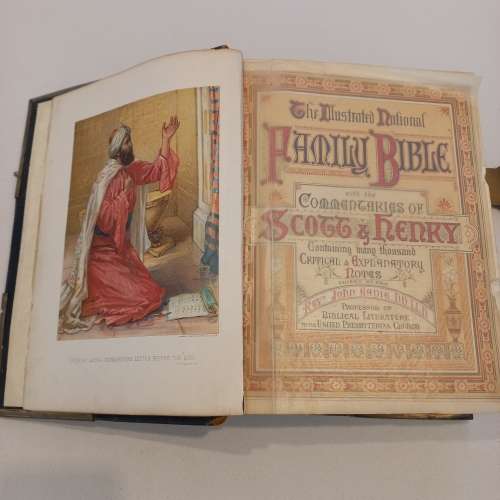 *SALE* Antique Bible c.1890. The National Comprehensive Family Bible. Very Rare !