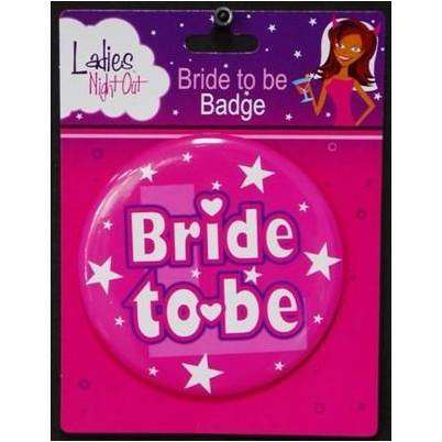 Hens Night - Bride to Be Large Badge