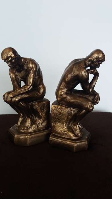 Bookends - The Thinker (Auguste Rodin) - Bronze