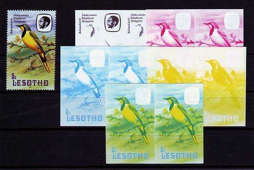 Lesotho BIRDS PROOFS - Unmounted Mint