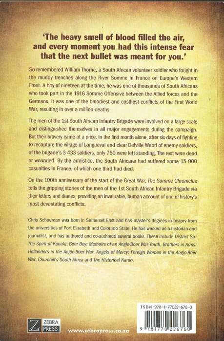 The Somme Chronicles: South Africans on the Western Front