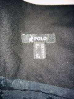 Polo Black pencil midi skirt Size: 36
