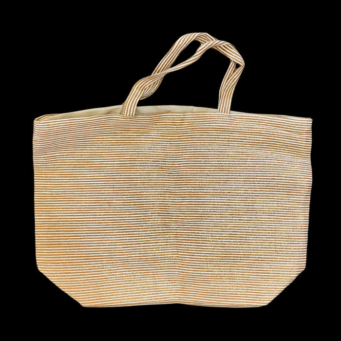 Cream/gold bag