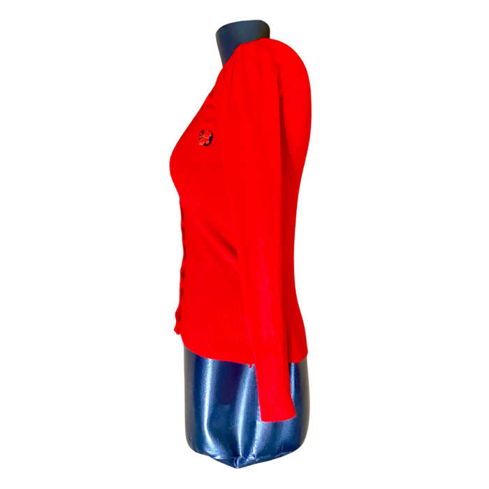 Red cardigan Size: S