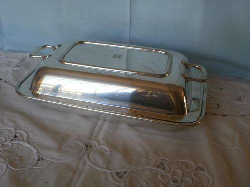 SILVER PLATED SERVING DISH WITH LID