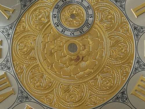 Grand Father Clock: Moon Face Dial, Made in Germany (a)