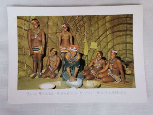 Postcard: Zulu Woman South Africa