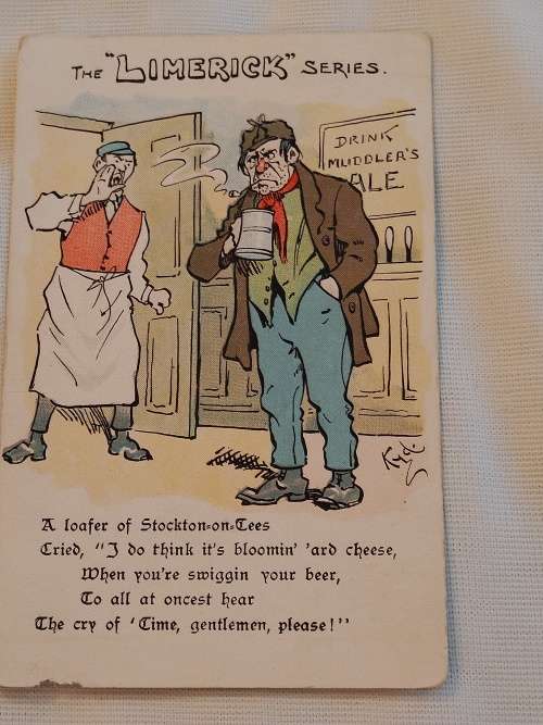 The `Limerick` Series post card