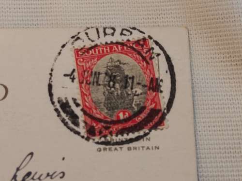 Post Office. Durban. Post Card
