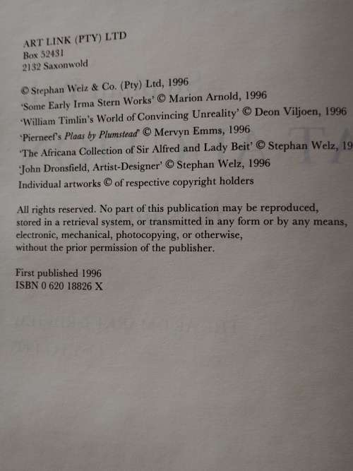 Book: Art at Auction in South Africa Stephen Welz Book
