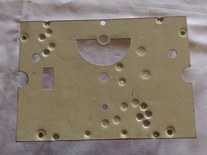 Grandfather Clock: Dial fitting for movement (c)