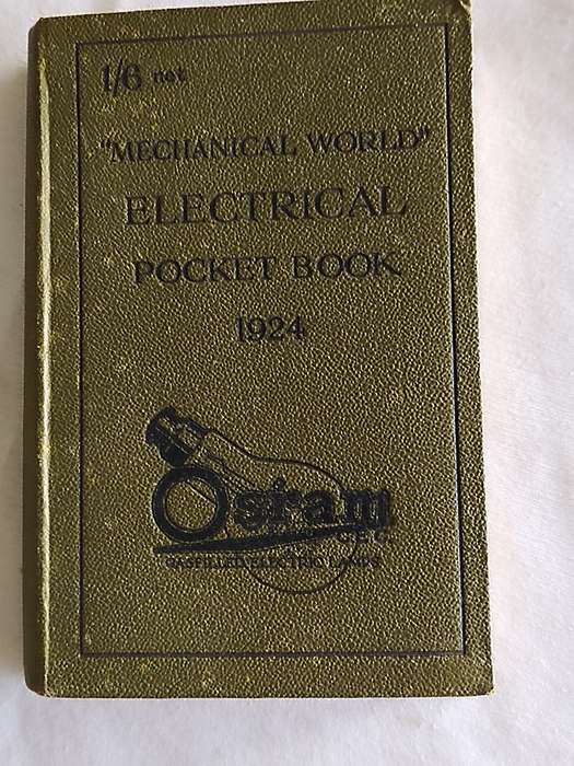 `Mechanical world` Electrical Pocket book - 1924