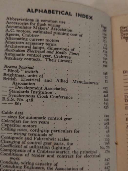 Crabtree Electrical Handbook - 1941