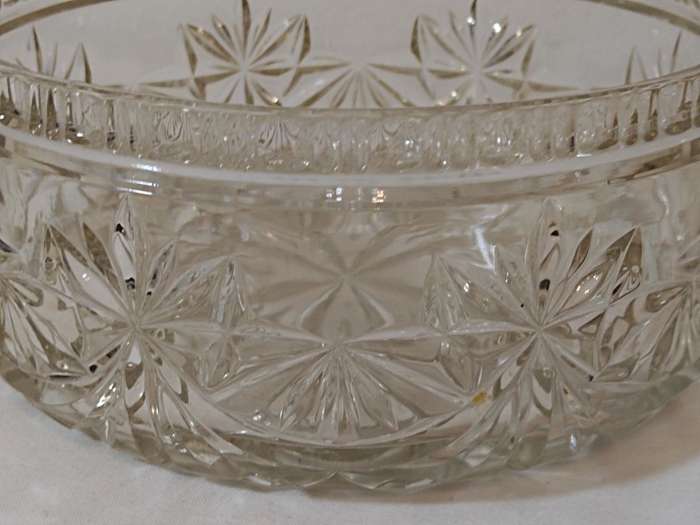 Pressed glass bowl