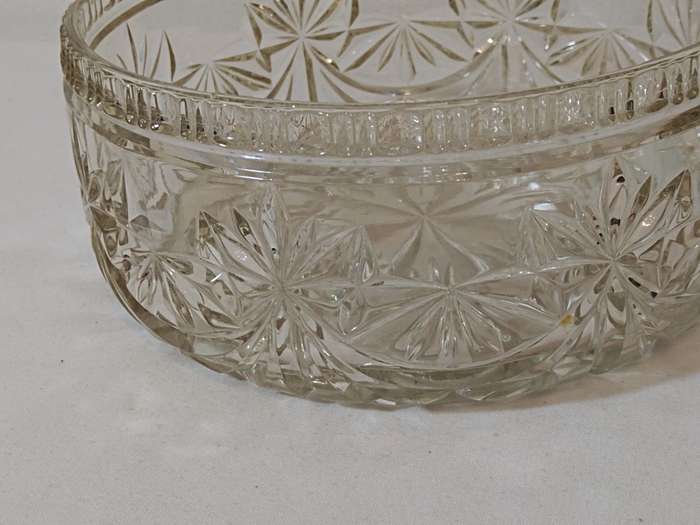 Pressed glass bowl