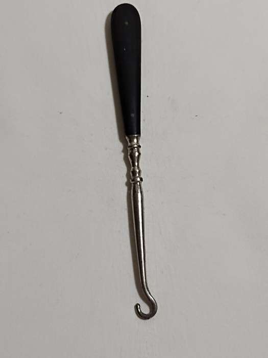 Boot Button Hook with Ebony handle