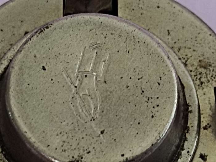 Leather Cased Ink Well Campaign Traveling Portable inkwell