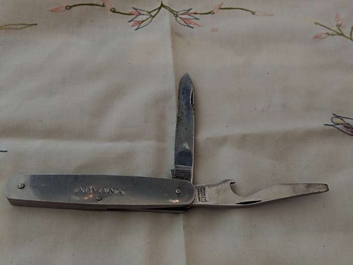Vintage Advanx pocket knife & opener