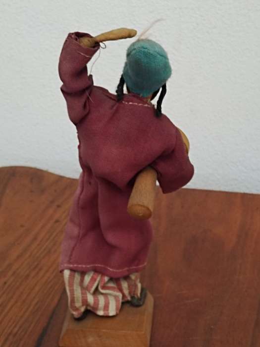 Vintage Folk Art Doll: Made in Israel