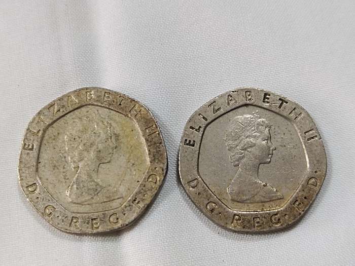 Two 1983 20 Pence Elizabeth II