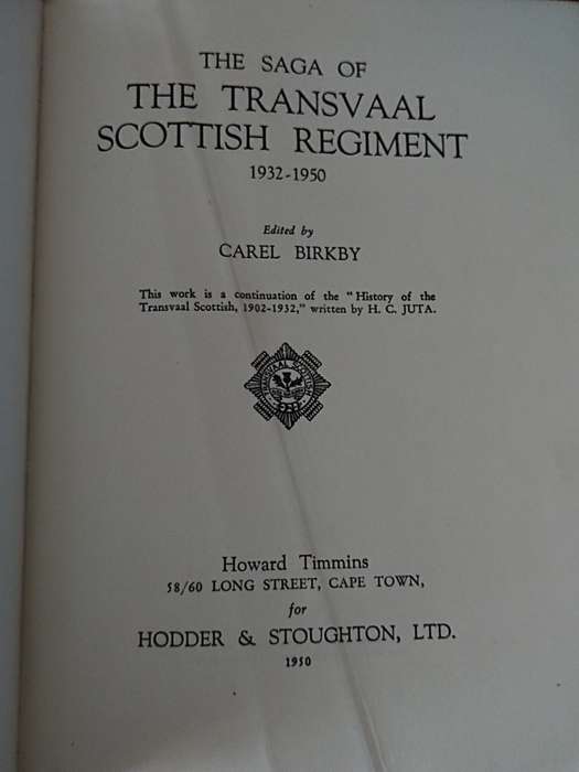 The Saga of the Transvaal Scottish