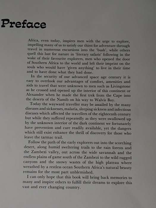 Zambezi South circa 1970 book