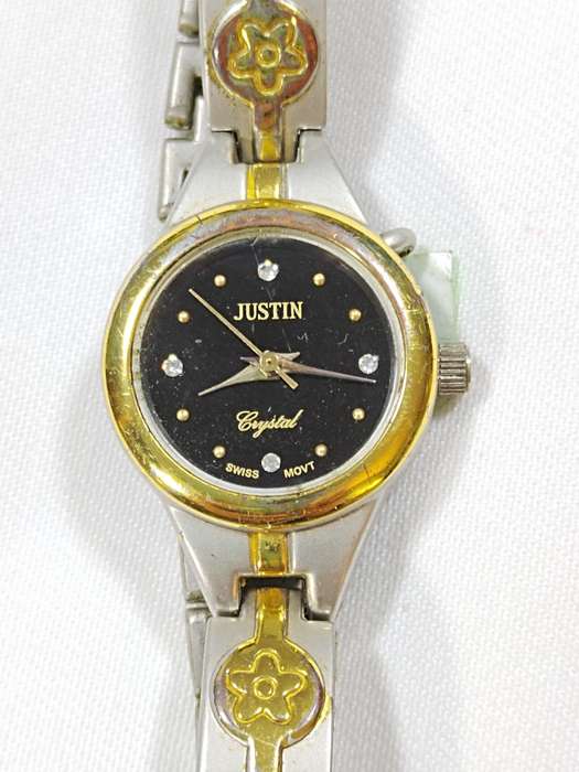 Ladies Justin Crystal Swiss Movt Quartz Watch