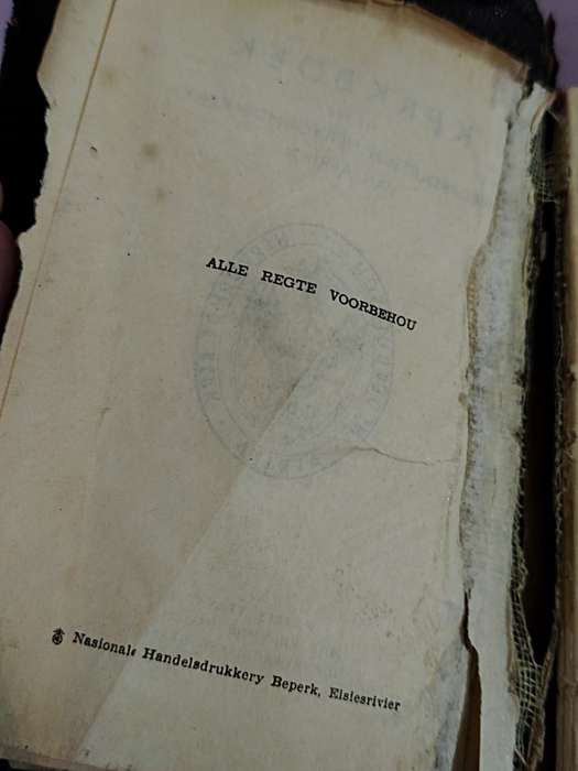 Psalms en Gesange. Kerk boek van die Nederduitsch Hervormde Kerk van Afrika