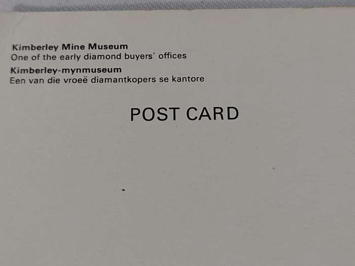 Kimerberley Mine Museum postcard