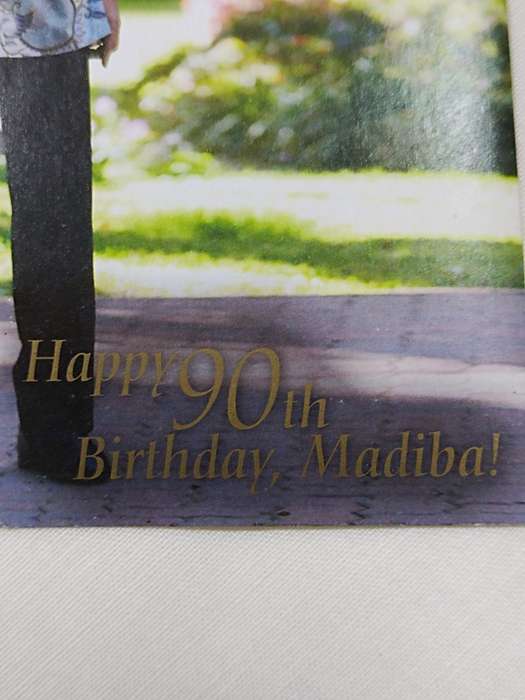 Happy 90th Birthday, Madiba Stamp. Unused