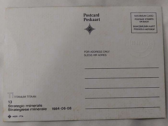 Postcards: Strategic Minerals 1984-06-08