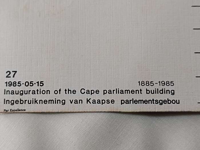 Postcards: Inauguration of the Cape Parliament building (1885-1985) Ingebruikneming van Kaapse Parle